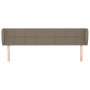 Cabecero de tela gris taupe 183x23x78/88 cm de vidaXL, Cabeceros y pies de cama - Ref: Foro24-3117162, Precio: 66,97 €, Descu...