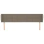 Cabecero de tela gris taupe 183x23x78/88 cm de vidaXL, Cabeceros y pies de cama - Ref: Foro24-3117162, Precio: 66,28 €, Descu...