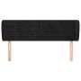 Cabecero de terciopelo negro 147x23x78/88 cm de vidaXL, Cabeceros y pies de cama - Ref: Foro24-3117334, Precio: 55,85 €, Desc...