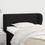 Cabecero de tela negro 103x23x78/88 cm de vidaXL, Cabeceros y pies de cama - Ref: Foro24-3117276, Precio: 47,99 €, Descuento: %