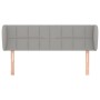 Cabecero de tela gris claro 147x23x78/88 cm de vidaXL, Cabeceros y pies de cama - Ref: Foro24-3117142, Precio: 80,67 €, Descu...