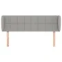 Kopfteil aus hellgrauem Stoff, 147 x 23 x 78/88 cm von vidaXL, Kopf- und Fußteile - Ref: Foro24-3117142, Preis: 86,94 €, Raba...