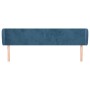 Cabecero de terciopelo azul oscuro 183x23x78/88 cm de vidaXL, Cabeceros y pies de cama - Ref: Foro24-3116928, Precio: 73,29 €...