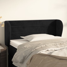 Cabecero de terciopelo negro 83x23x78/88 cm de vidaXL, Cabeceros y pies de cama - Ref: Foro24-3117316, Precio: 44,03 €, Descu...