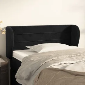 Kopfteil aus schwarzem Samt, 83 x 23 x 78/88 cm von vidaXL, Kopf- und Fußteile - Ref: Foro24-3117316, Preis: 43,55 €, Rabatt: %