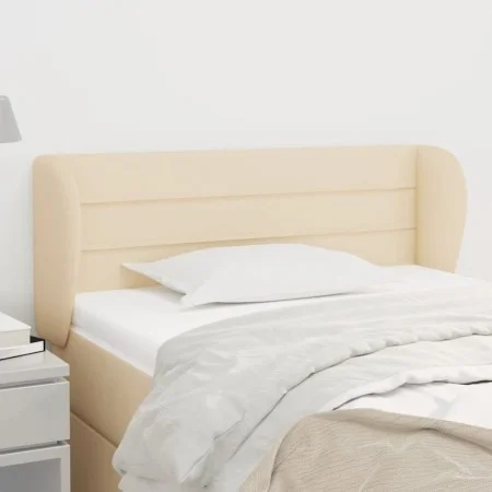 Cream fabric headboard 93x23x78/88 cm by vidaXL, Headboards and footboards - Ref: Foro24-3117271, Price: 63,61 €, Discount: %