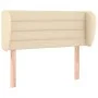 Cream fabric headboard 93x23x78/88 cm by vidaXL, Headboards and footboards - Ref: Foro24-3117271, Price: 63,61 €, Discount: %