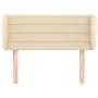 Cream fabric headboard 93x23x78/88 cm by vidaXL, Headboards and footboards - Ref: Foro24-3117271, Price: 63,61 €, Discount: %