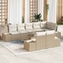 Conjunto de sofás de jardín Beige y Crema Poliratán en Sofás de exterior | Comprar online en Foru.es