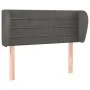 Kopfteil aus dunkelgrauem Samt, 93 x 23 x 78/88 cm von vidaXL, Kopf- und Fußteile - Ref: Foro24-3117321, Preis: 51,09 €, Raba...