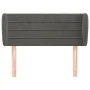 Dark gray velvet headboard 93x23x78/88 cm by vidaXL, Headboards and footboards - Ref: Foro24-3117321, Price: 51,09 €, Discoun...