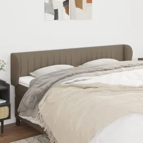 Cabecero de tela gris taupe 183x23x78/88 cm de vidaXL, Cabeceros y pies de cama - Ref: Foro24-3117400, Precio: 70,88 €, Descu...