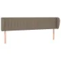 Taupe gray fabric headboard 183x23x78/88 cm by vidaXL, Headboards and footboards - Ref: Foro24-3117400, Price: 70,88 €, Disco...