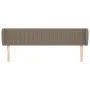 Taupe gray fabric headboard 183x23x78/88 cm by vidaXL, Headboards and footboards - Ref: Foro24-3117400, Price: 70,88 €, Disco...