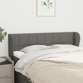 Dark gray fabric headboard 147x23x78/88 cm by vidaXL, Headboards and footboards - Ref: Foro24-3117143, Price: 79,11 €, Discou...