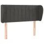 Dunkelgraues Samtkopfteil 103x23x78/88 cm von vidaXL, Kopf- und Fußteile - Ref: Foro24-3117425, Preis: 52,61 €, Rabatt: %
