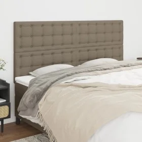 Headboards 4 units of taupe gray fabric 90x5x78/88 cm by vidaXL, Headboards and footboards - Ref: Foro24-3116784, Price: 148,...