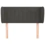 Dunkelgraues Samtkopfteil 103x23x78/88 cm von vidaXL, Kopf- und Fußteile - Ref: Foro24-3117425, Preis: 52,61 €, Rabatt: %