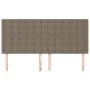 Headboards 4 units of taupe gray fabric 90x5x78/88 cm by vidaXL, Headboards and footboards - Ref: Foro24-3116784, Price: 148,...