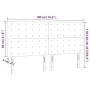 Headboards 4 units of taupe gray fabric 90x5x78/88 cm by vidaXL, Headboards and footboards - Ref: Foro24-3116784, Price: 148,...
