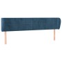 Cabecero de terciopelo azul oscuro 183x23x78/88 cm de vidaXL, Cabeceros y pies de cama - Ref: Foro24-3117208, Precio: 85,64 €...