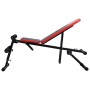 Banco de abdominales ajustable multi-posición de vidaXL, Bancos de ejercicio - Ref: Foro24-90641, Precio: 154,83 €, Descuento: %