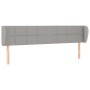 Cabecero de tela gris claro 183x23x78/88 cm de vidaXL, Cabeceros y pies de cama - Ref: Foro24-3117158, Precio: 72,67 €, Descu...
