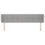 Cabecero de tela gris claro 183x23x78/88 cm de vidaXL, Cabeceros y pies de cama - Ref: Foro24-3117158, Precio: 72,67 €, Descu...