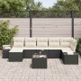 Conjunto de sofá de jardín 7 pcs Negro ratán sintético en Sofás de exterior | Comprar online en Foru.es
