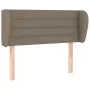 Taupe gray fabric headboard 103x23x78/88 cm by vidaXL, Headboards and footboards - Ref: Foro24-3117278, Price: 42,27 €, Disco...