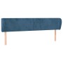 Cabecero de terciopelo azul oscuro 203x23x78/88 cm de vidaXL, Cabeceros y pies de cama - Ref: Foro24-3116934, Precio: 80,77 €...