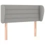 Light gray fabric headboard 83x23x78/88 cm by vidaXL, Headboards and footboards - Ref: Foro24-3117258, Price: 53,88 €, Discou...