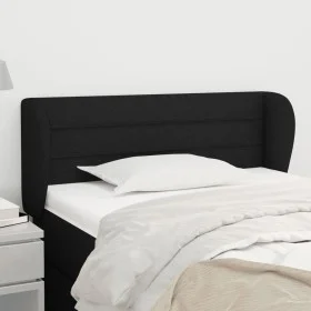 Black fabric headboard 93x23x78/88 cm by vidaXL, Headboards and footboards - Ref: Foro24-3117268, Price: 50,59 €, Discount: %