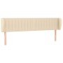 Cabecero de tela color crema 183x23x78/88 cm de vidaXL, Cabeceros y pies de cama - Ref: Foro24-3117401, Precio: 92,53 €, Desc...