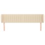Cabecero de tela color crema 183x23x78/88 cm de vidaXL, Cabeceros y pies de cama - Ref: Foro24-3117401, Precio: 92,53 €, Desc...