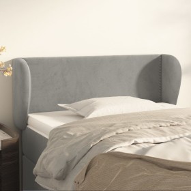 Cabecero de terciopelo gris claro 83x23x78/88 cm de vidaXL, Cabeceros y pies de cama - Ref: Foro24-3117034, Precio: 53,74 €, ...