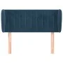 Cabecero de terciopelo azul oscuro 83x23x78/88 cm de vidaXL, Cabeceros y pies de cama - Ref: Foro24-3117416, Precio: 46,09 €,...
