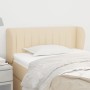 Cabecero de tela color crema 103x23x78/88 cm de vidaXL, Cabeceros y pies de cama - Ref: Foro24-3117377, Precio: 55,47 €, Desc...