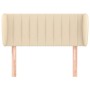 Cabecero de tela color crema 103x23x78/88 cm de vidaXL, Cabeceros y pies de cama - Ref: Foro24-3117377, Precio: 55,47 €, Desc...