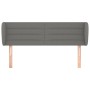 Cabecero de tela gris oscuro 147x23x78/88 cm de vidaXL, Cabeceros y pies de cama - Ref: Foro24-3117283, Precio: 69,49 €, Desc...