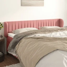 Cabecero de terciopelo rosa 163x23x78/88 cm de vidaXL, Cabeceros y pies de cama - Ref: Foro24-3117441, Precio: 73,86 €, Descu...