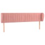 Cabecero de terciopelo rosa 163x23x78/88 cm de vidaXL, Cabeceros y pies de cama - Ref: Foro24-3117441, Precio: 65,51 €, Descu...