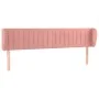Rosa Samtkopfteil 163x23x78/88 cm von vidaXL, Kopf- und Fußteile - Ref: Foro24-3117441, Preis: 73,86 €, Rabatt: %