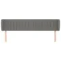 Dark gray fabric headboard 183x23x78/88 cm by vidaXL, Headboards and footboards - Ref: Foro24-3117397, Price: 80,55 €, Discou...