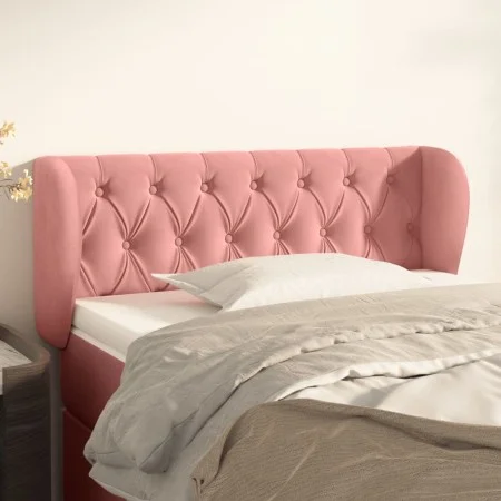 Cabecero de terciopelo rosa 93x23x78/88 cm de vidaXL, Cabeceros y pies de cama - Ref: Foro24-3117521, Precio: 62,50 €, Descue...
