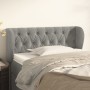 Cabecero de terciopelo gris claro 93x23x78/88 cm de vidaXL, Cabeceros y pies de cama - Ref: Foro24-3117516, Precio: 65,53 €, ...