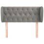 Cabecero de terciopelo gris claro 93x23x78/88 cm de vidaXL, Cabeceros y pies de cama - Ref: Foro24-3117516, Precio: 65,53 €, ...
