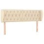 Cream fabric headboard 163x23x78/88 cm by vidaXL, Headboards and footboards - Ref: Foro24-3117491, Price: 98,77 €, Discount: %
