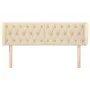 Cream fabric headboard 163x23x78/88 cm by vidaXL, Headboards and footboards - Ref: Foro24-3117491, Price: 98,77 €, Discount: %