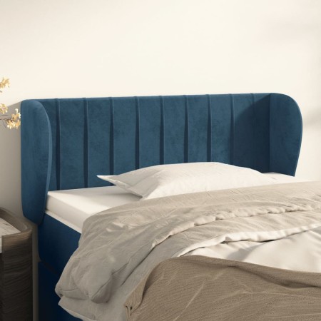 Cabecero de terciopelo azul oscuro 103x23x78/88 cm de vidaXL, Cabeceros y pies de cama - Ref: Foro24-3117428, Precio: 60,68 €...